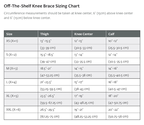 Sizing Chart